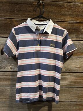 Equine Couture Equestrian Redwood Polo Shirt Size Medium